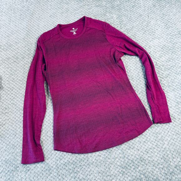 SEG'MENTS Purple 100% Merino Wool Long Sleeve Base Layer Wmns S - Picture 1 of 3